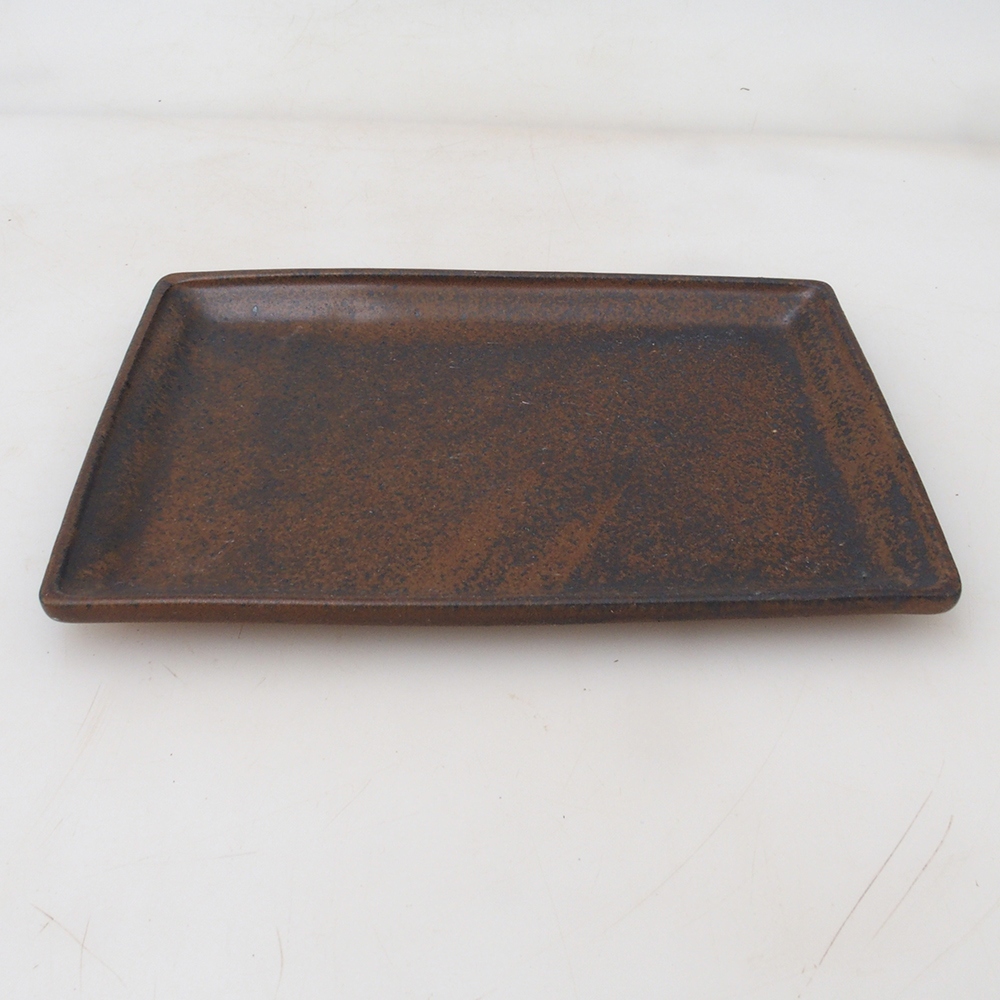 Bonsai-Schale rechteckig 19,5 x 14 x 1,5 cm – braun