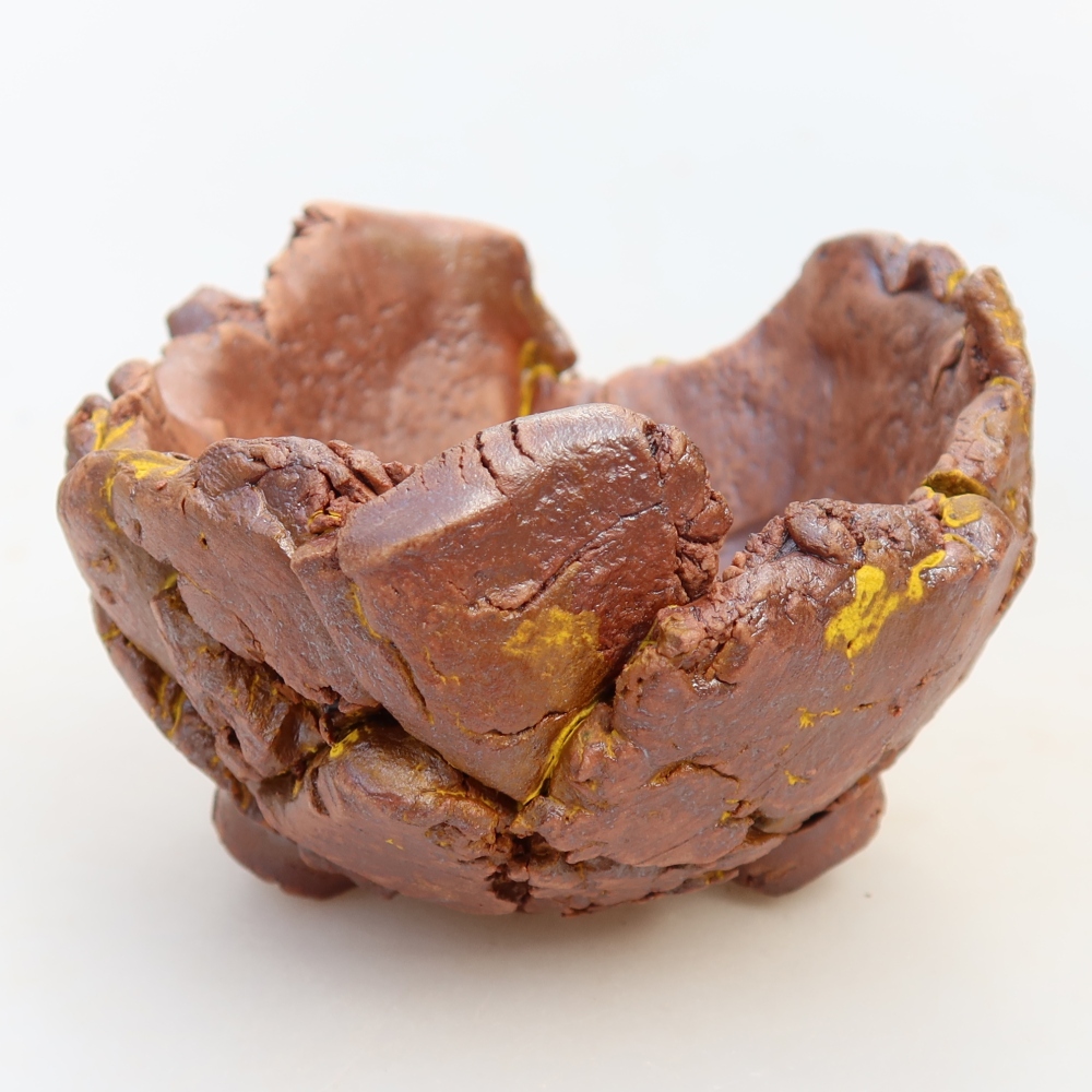 Keramikschale 9,5 x 9 x 6 cm , Farbe gelb