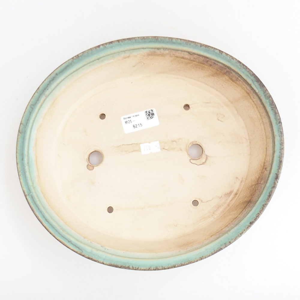 Bonsaischale aus Keramik 27 x 24 x 6 cm, grün