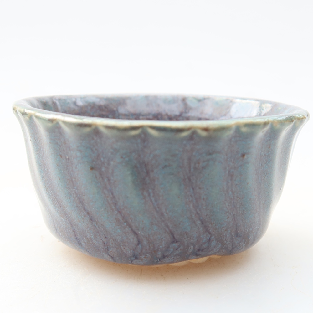 Keramik-Bonsai-Schale 5,5 x 5,5 x 3 cm, Farbe: grau