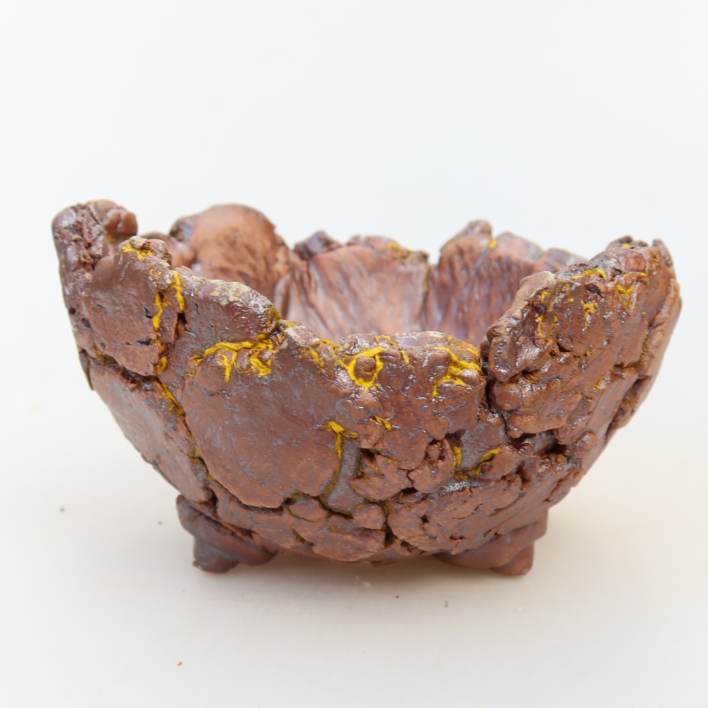 Keramikschale  11 x 11 x 7 cm, Farbe: Gelb