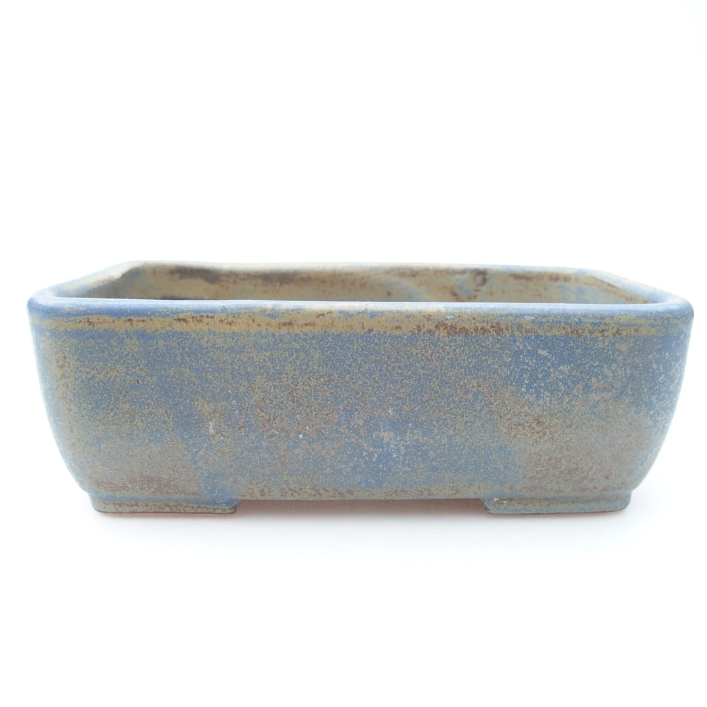 Keramik-Bonsaischale 16 x 11 x 5,5 cm, Farbe blau