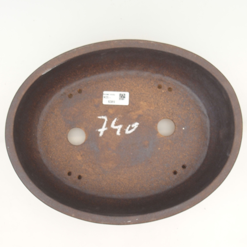 Bonsaischale 33 x 26 x 8 cm , Metallfarbe