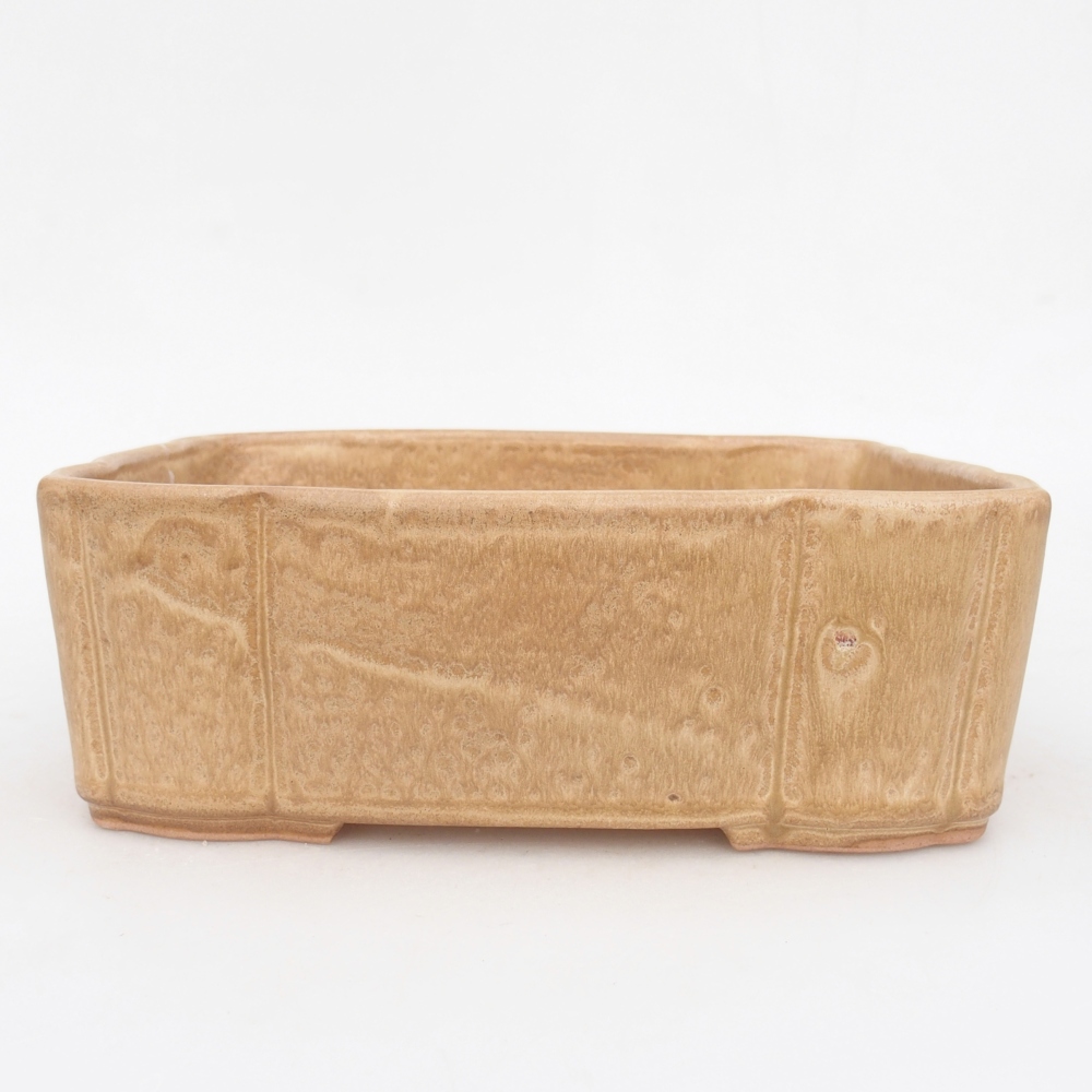Bonsaischale aus Keramik 20 x 17,5 x 7 cm, Farbe beige