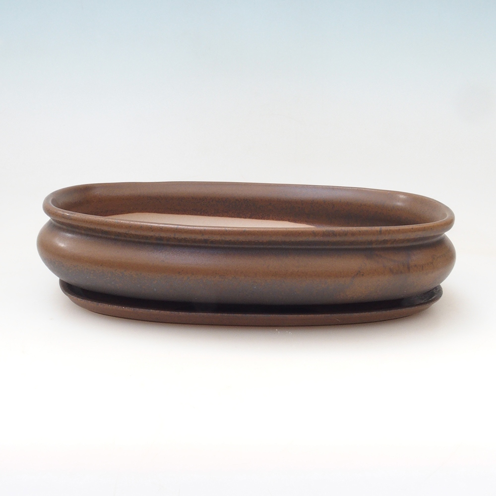 Bonsai-Schale + Untertasse H01 – 12 x 9 x 5 cm