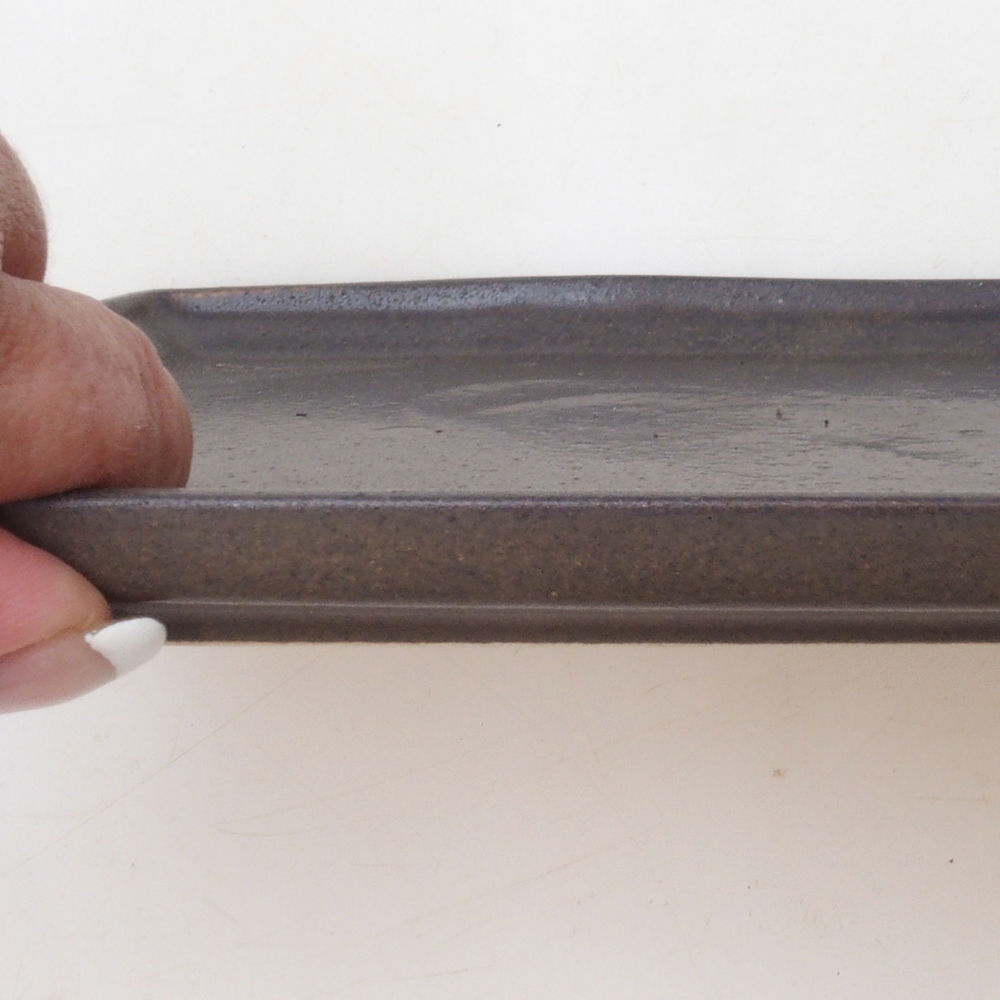 Bonsai-Schale rechteckig 22,5 x 17 x 1,5 cm – braun