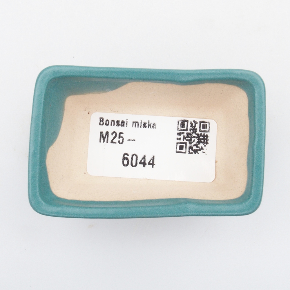 Keramik Bonsai Schale 6,5 x 4 x 2,5 cm, Farbe blau