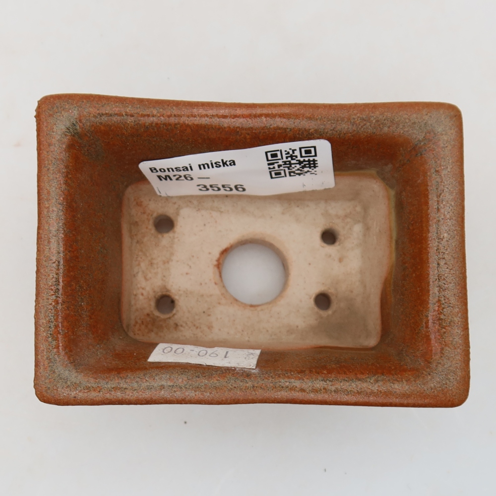 Bonsaischale aus Keramik 8,5 x 6 x 4 cm, braun