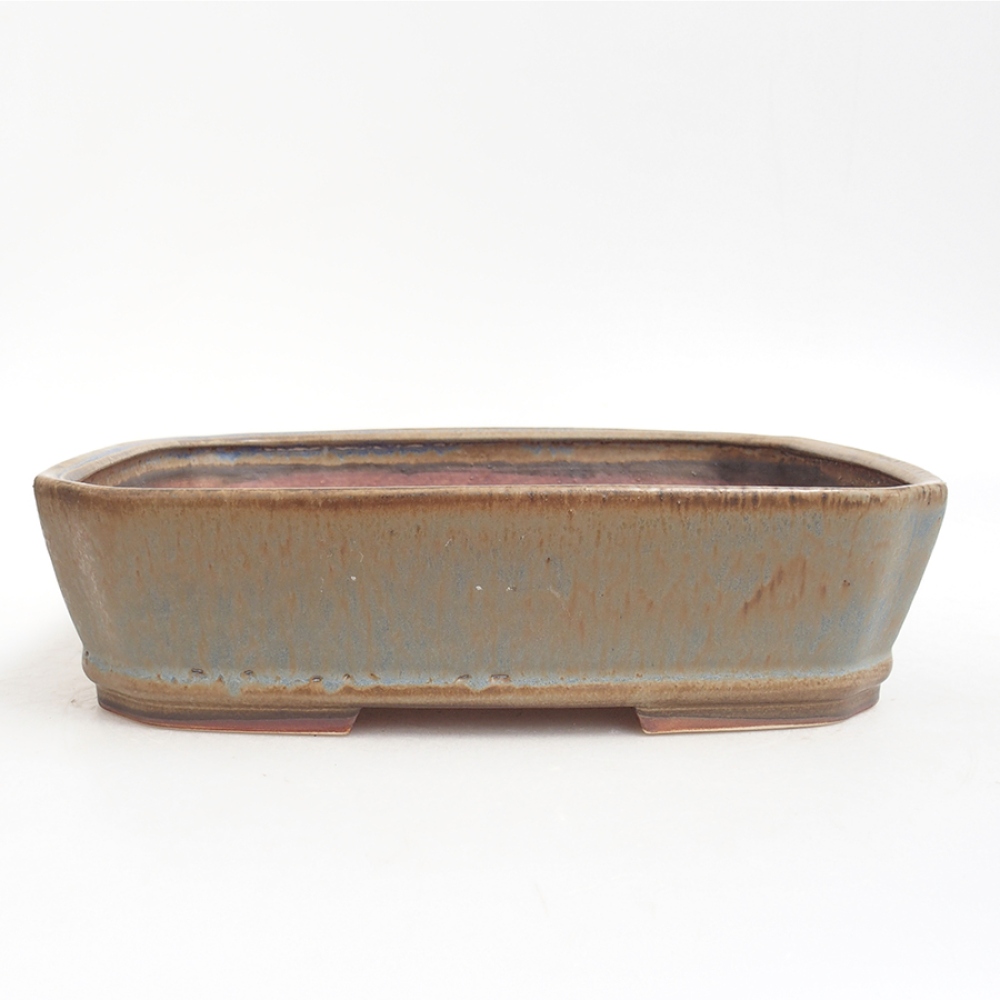 Bonsaischale aus Keramik  24,5 x 21 x 6  cm, Farbe blau