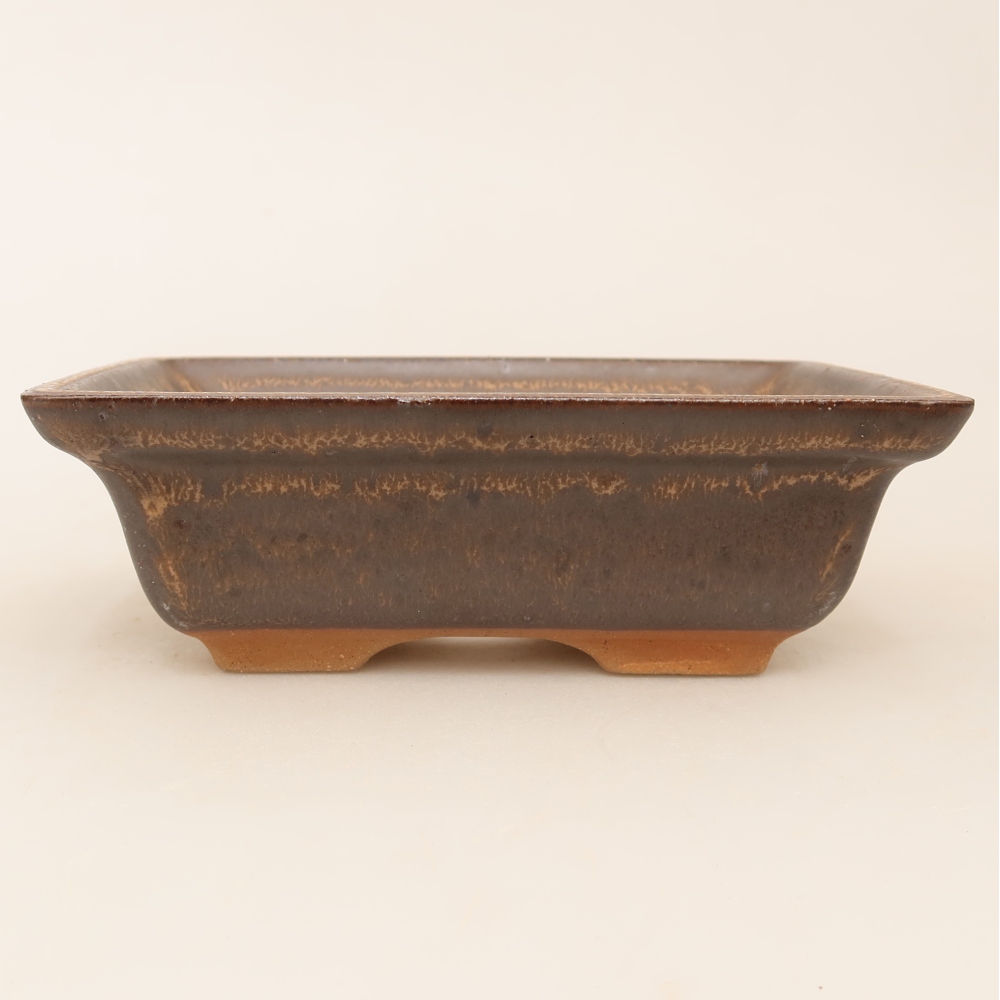 Keramikschale  14,5 x 10 x 5 cm, Farbe: braun
