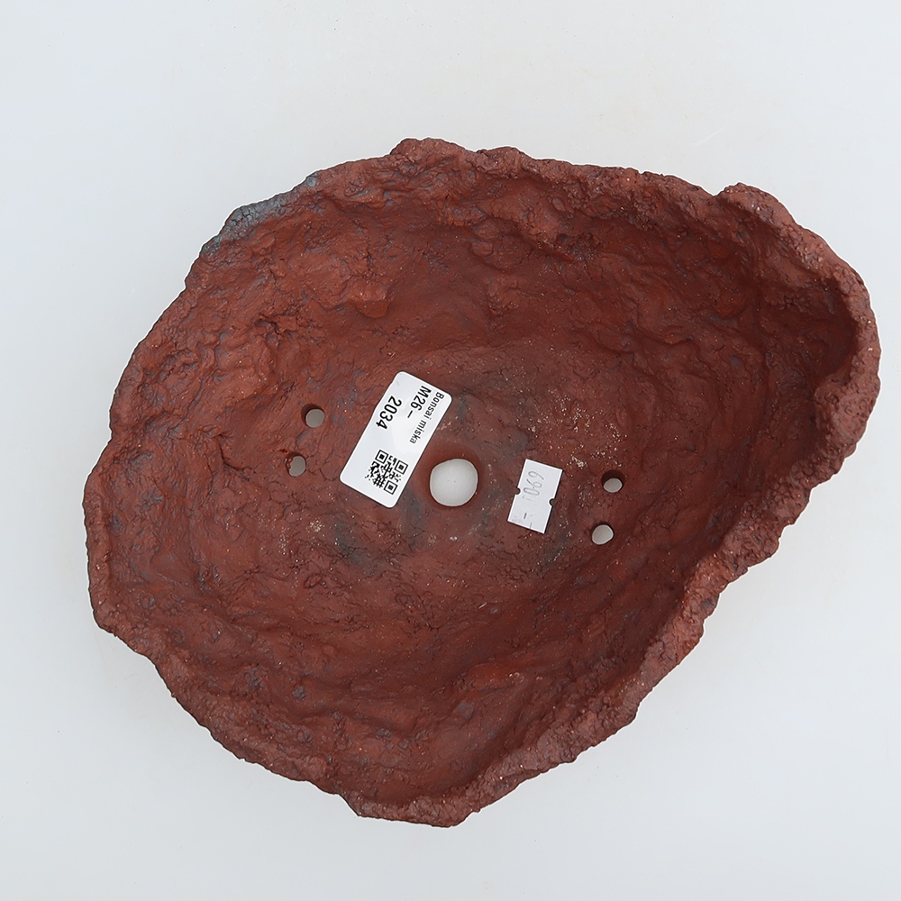 Keramikschale 20 x 17 x 12,5 cm, Farbe: braun