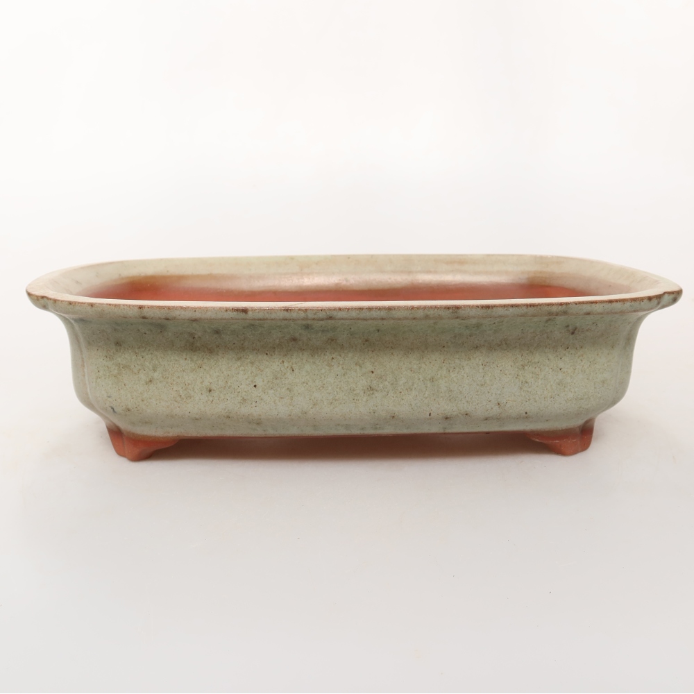 Keramikschale  24,5 x 17,5 x 6 cm , Farbe: Beige