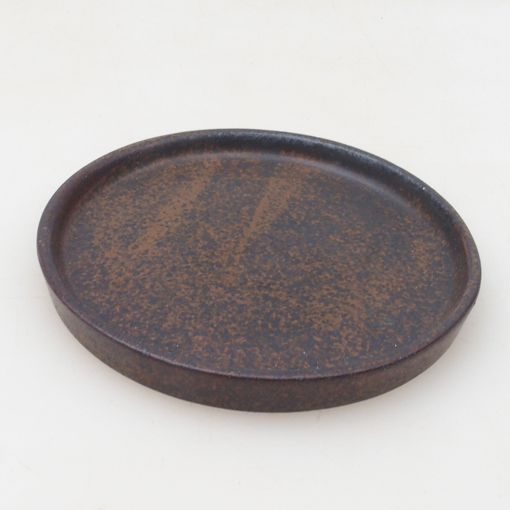 Bonsai-Schale rund D6-S - 10 x 10 x 1 cm - braun