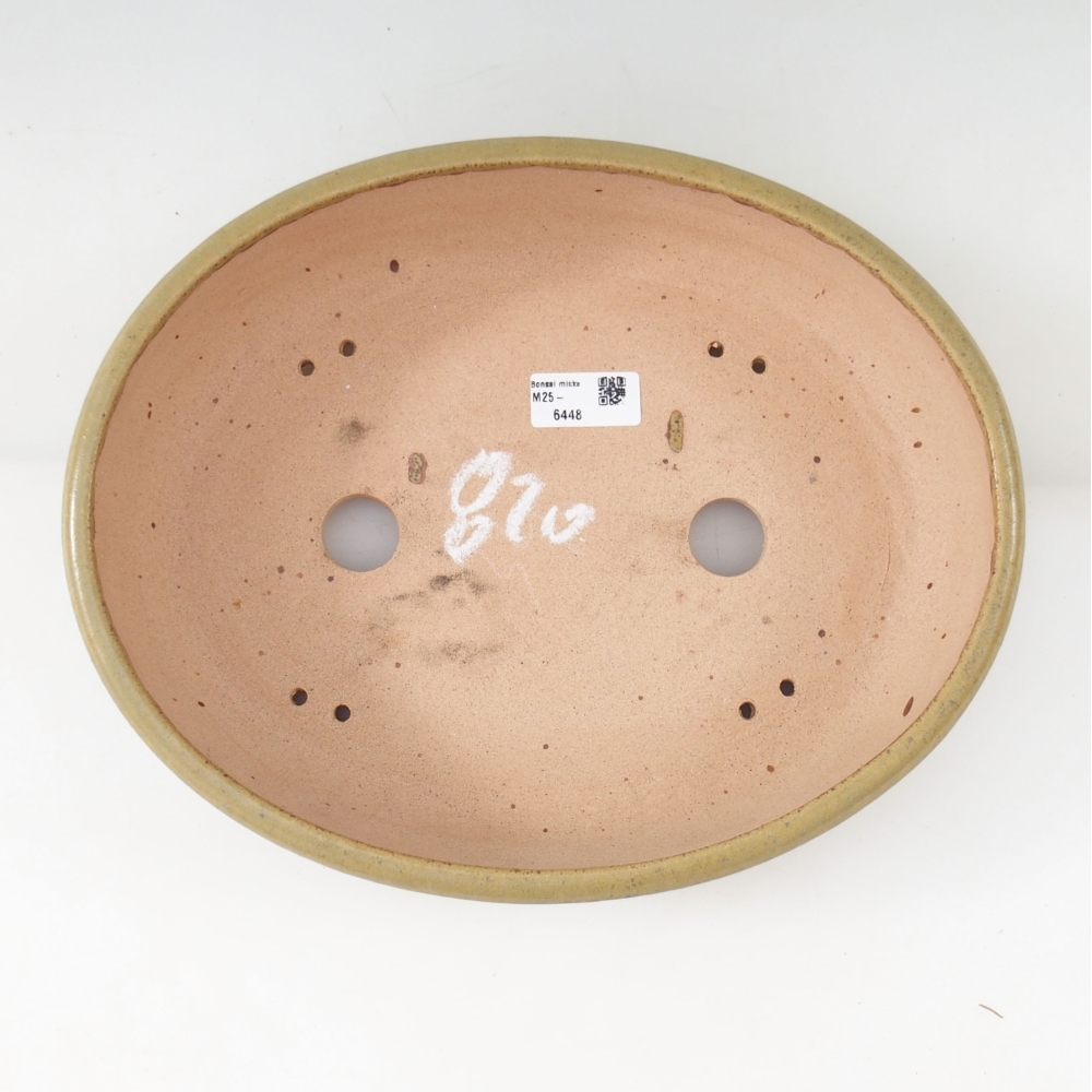 Bonsaischale 32 x 25 x 7,5 cm , Farbe gelb