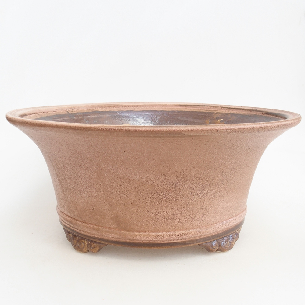 Bonsaischale aus Keramik 32 x 32 x 14 cm, rosa