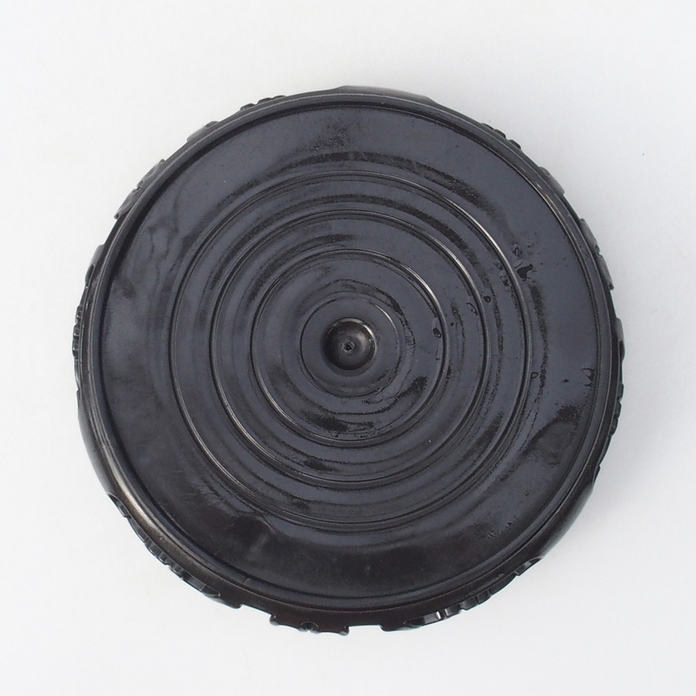 Bonsaitisch Kunststoff rund 14,5 x 14,5 x 4 cm, Farbe schwarz