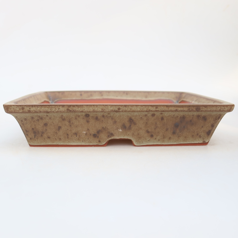 Keramikschale  26 x 20 x 5 cm, Farbe: braun