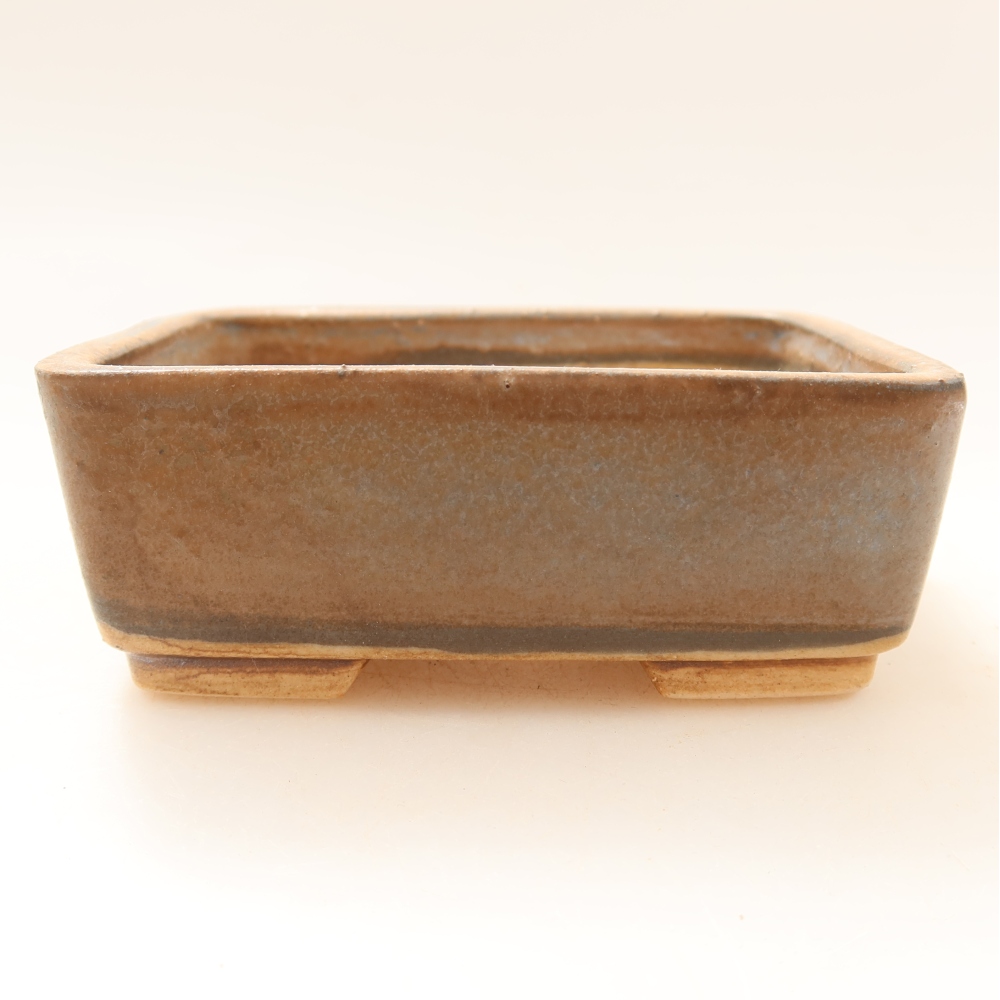 Bonsaischale aus Keramik 10 x 8 x 3,5 cm, braun