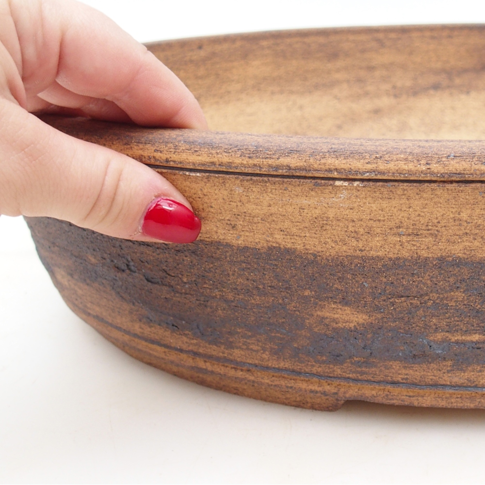 Bonsaischale 39 x 31 x 8,5 cm , Farbe braun