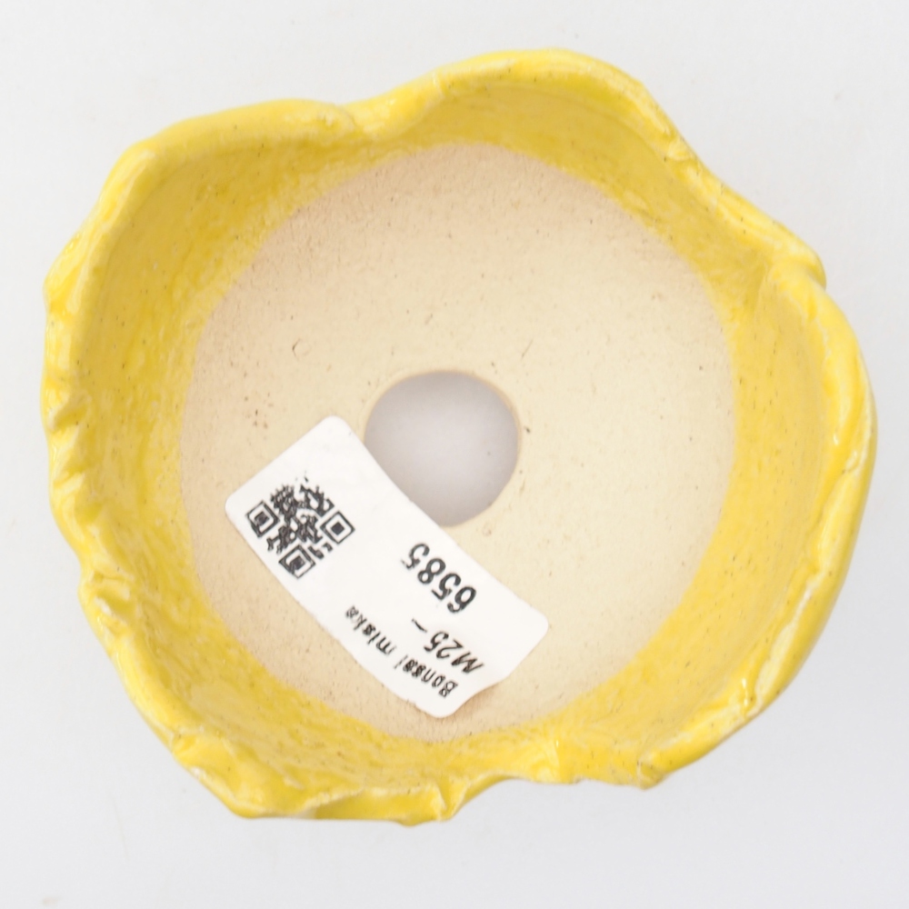 Keramikschale 8,5 x 8,5 x 6 cm , gelb