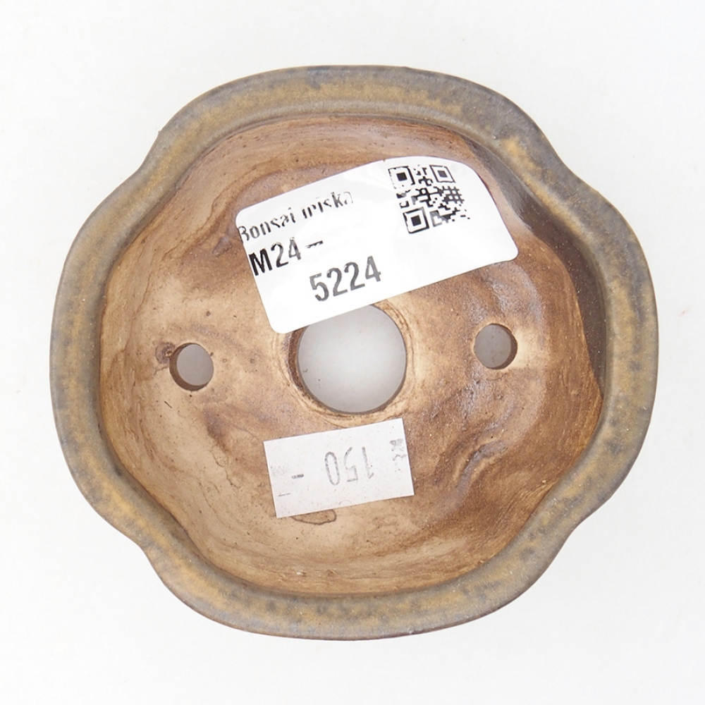 Bonsaischale aus Keramik 8 x 7,5 x 3,5 cm, Farbe braun