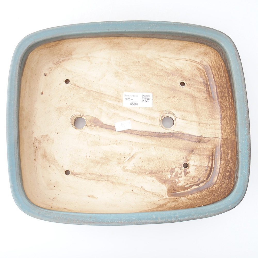 Keramik-Bonsaischale 29 x 24 x 7  cm, Farbe blau
