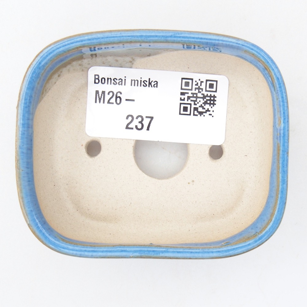 Mini-Bonsaischale 7 x 6 x 2,5 cm, Farbe blau