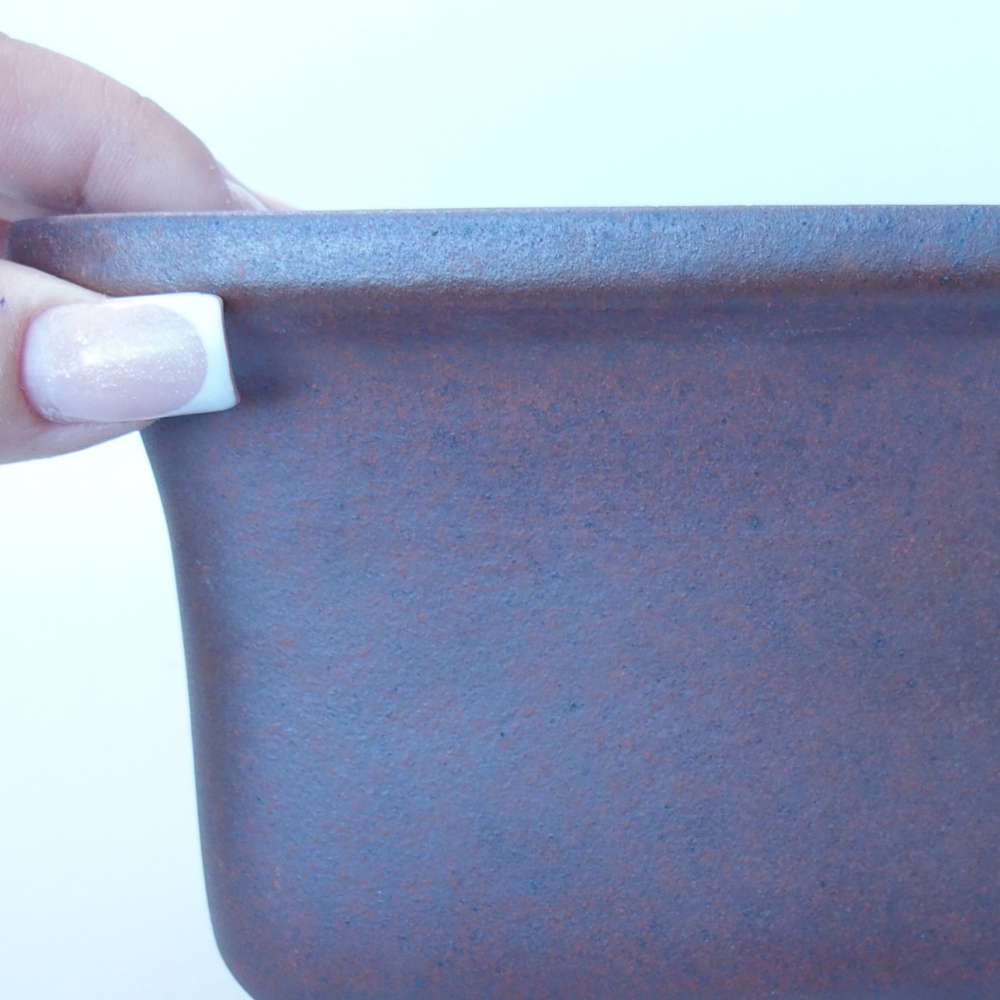 Schale 15 x 15 x 10,5 cm braun