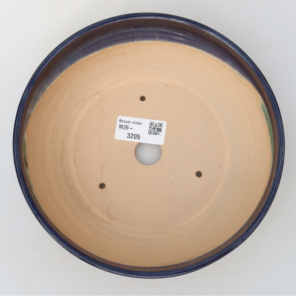 Bonsaischale aus Keramik 19 x 19 x 6 cm, Farbe blau