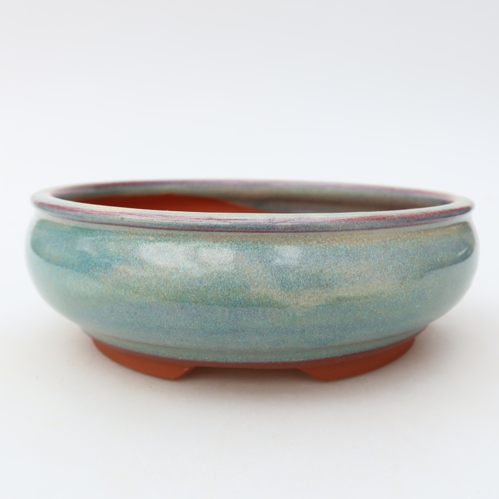 Bonsaischale aus Keramik 17 x 17 x 6 cm, grün