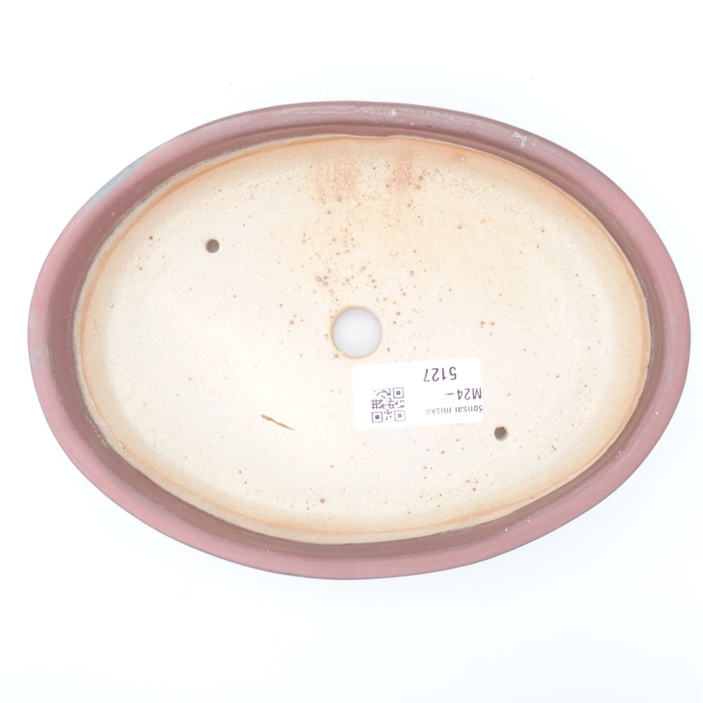 Keramik-Bonsaischale  18,5 x 13,5 x 4,5 cm, Farbe metallische