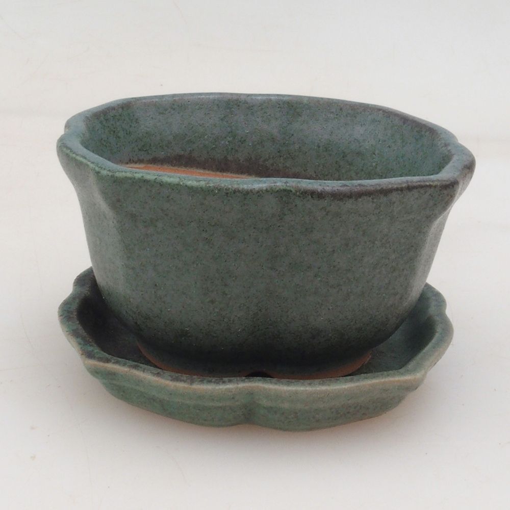 Bonsaischale + Untertasse H95 – Grün