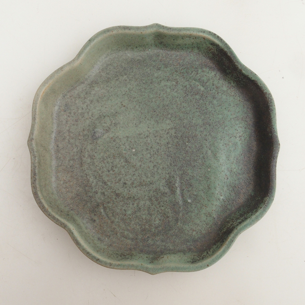 Keramikschale H06 – 14 x 14 x 1,5 cm – grün