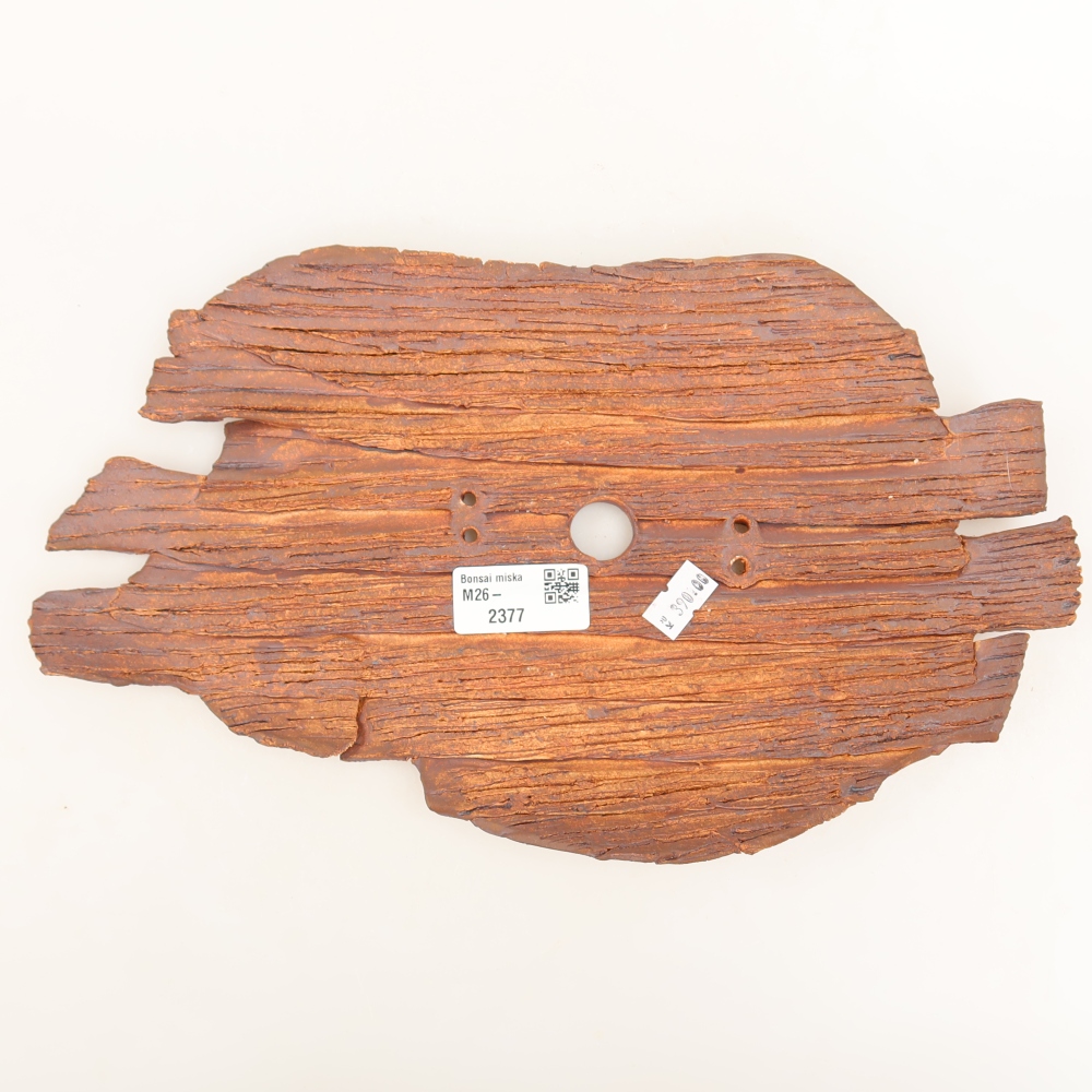 Keramikschale  30,5 x 18 x 3,5 cm, Farbe: braun