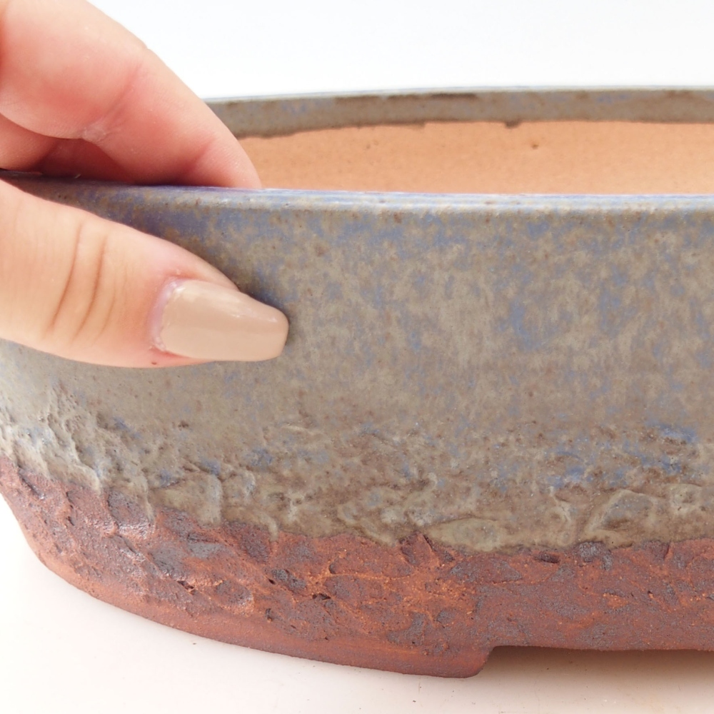 Bonsaischale 32,5 x 25,5 x 8,5 cm , Farbe blau