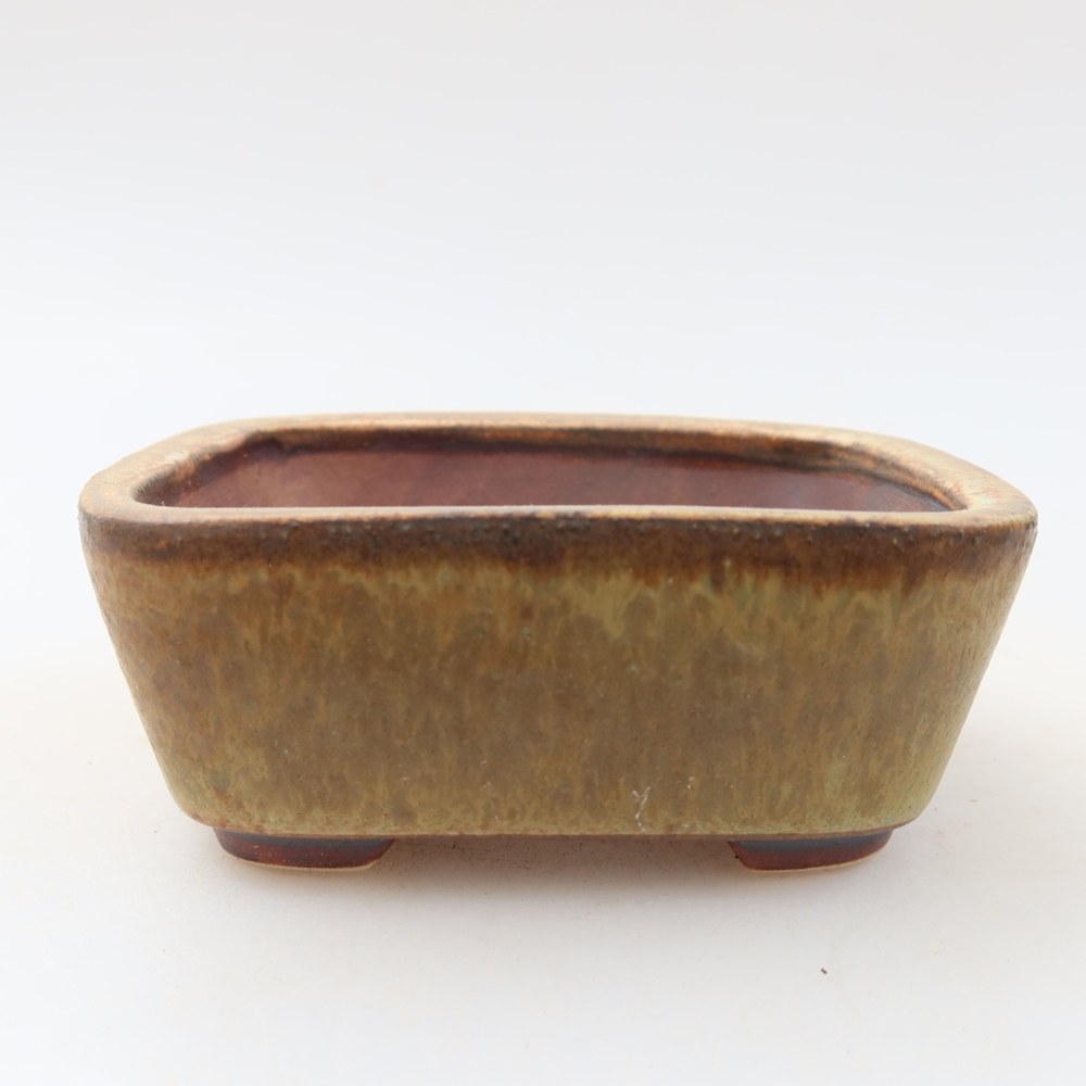 Bonsaischale aus Keramik 10 x 8,5 x 4 cm, grün