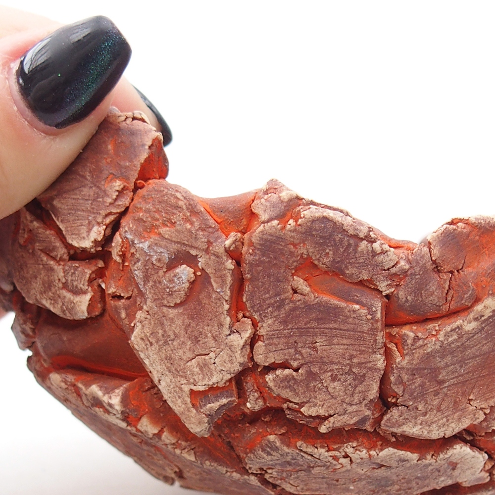 Keramikschale 11,5 x 10,5 x 6 cm , Farbe orange