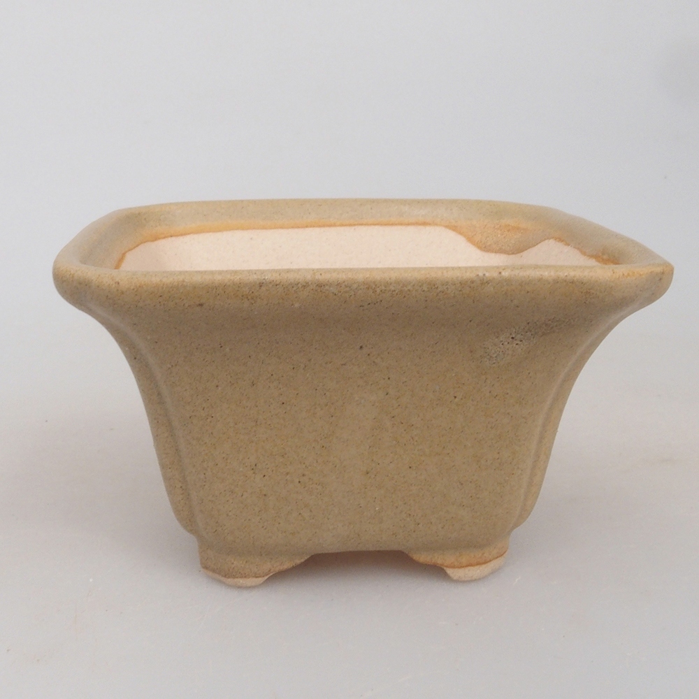 Mini-Bonsaischale 7,5 x 7,5 x 4,5  cm, Farbe braun
