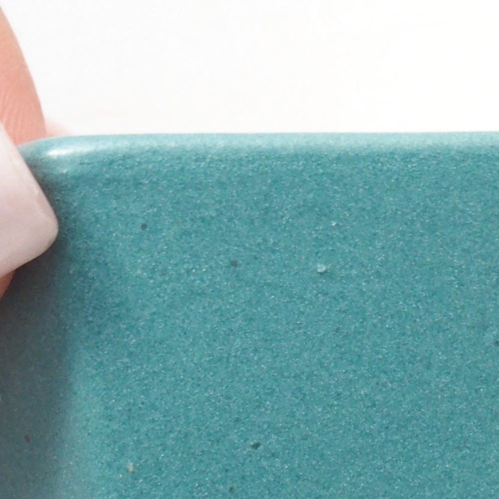 Keramik Bonsai Schale 5,5 x 5,5 x 2,5 cm, Farbe blau