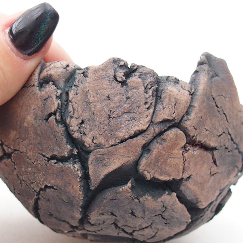 Keramikschale 9 x 9 x 6 cm , Farbe grün