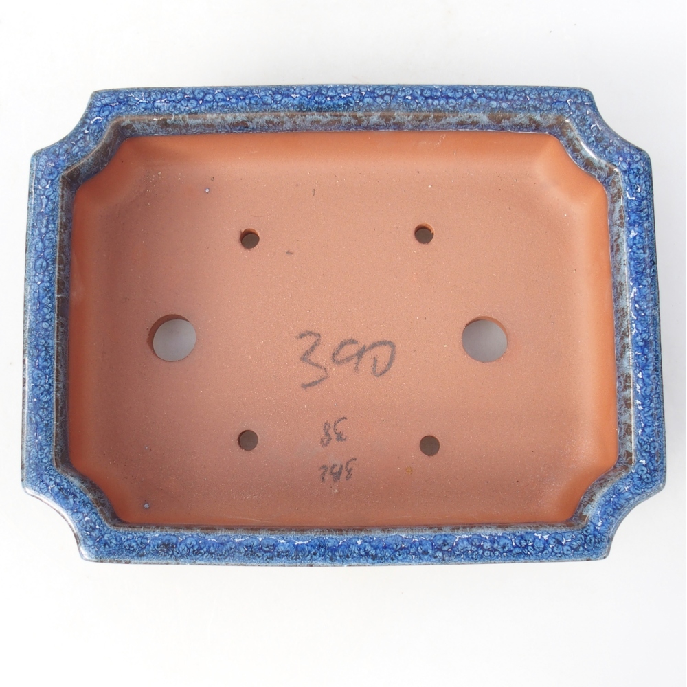 Schale 21,5 x 26,5 x 4 cm blau-weiß