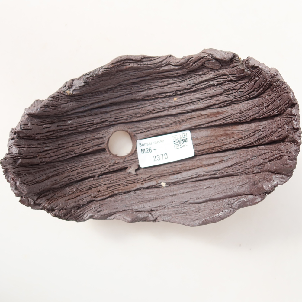 Keramikschale  14,5 x 11 x 12 cm, Farbe: braun