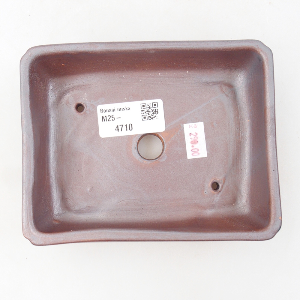 Keramik-Bonsaischale 14 x 11 x 4 cm, Farbe metallishe