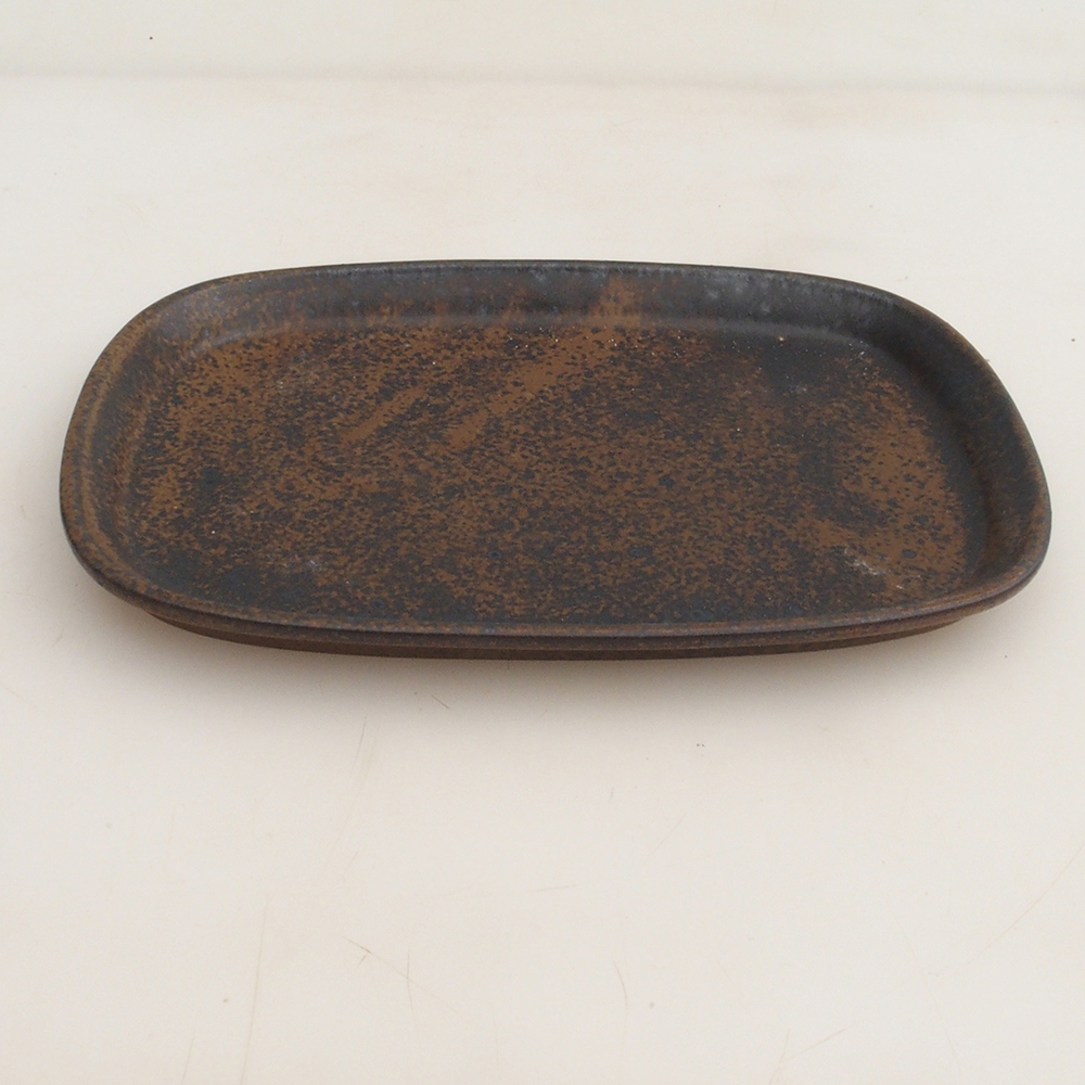 Keramikschale H06 – 20,5 x 14,5 x 1,5 cm – braun