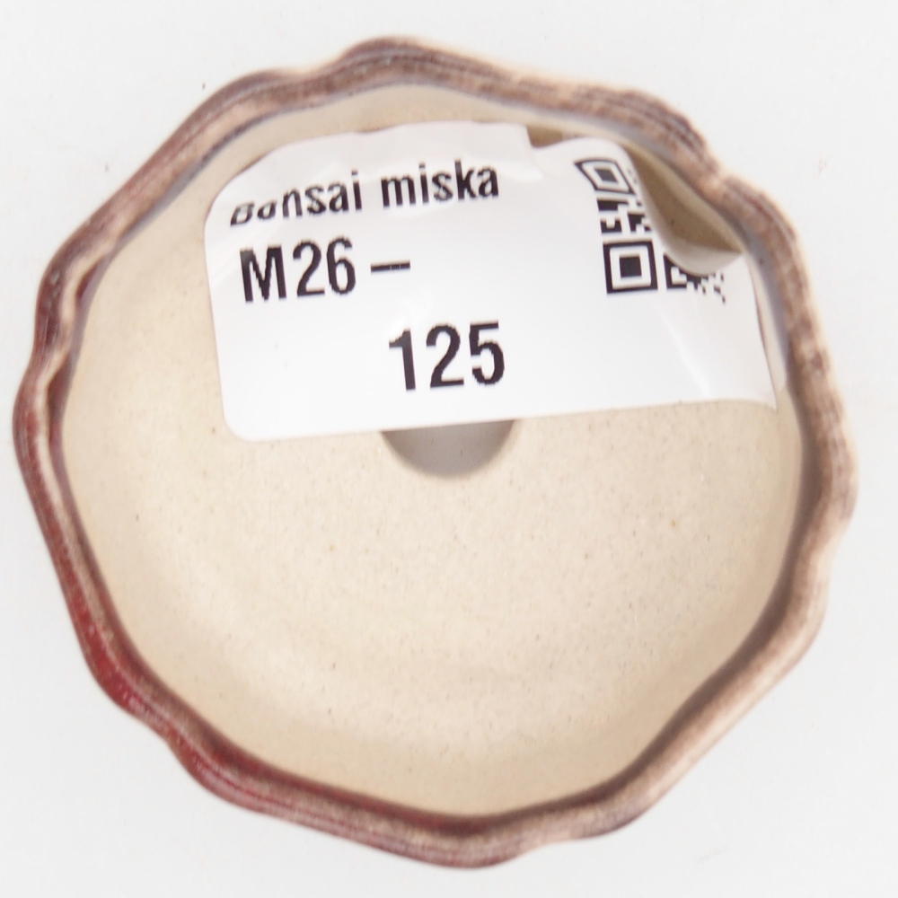 Mini-Bonsaischale 4,5 x 4,5 x 2 cm, Farbe rot