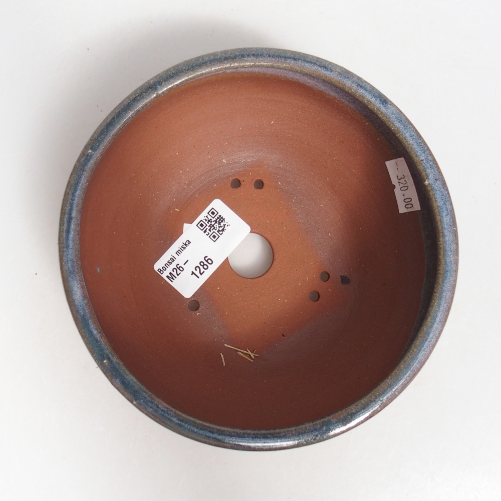 Bonsaischale aus Keramik 15 x 15 x 5,5 cm, Farbe blau