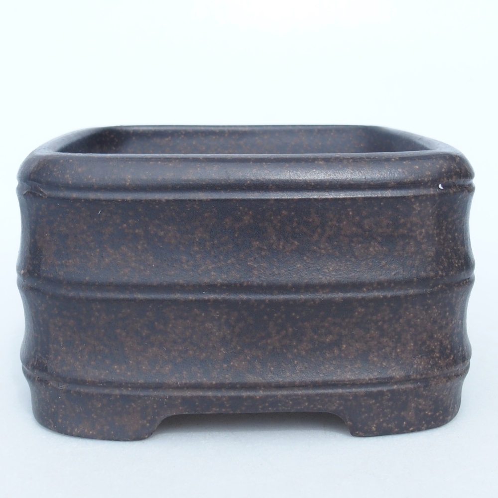 Schale 11 x 11 x 7 cm braun ocker