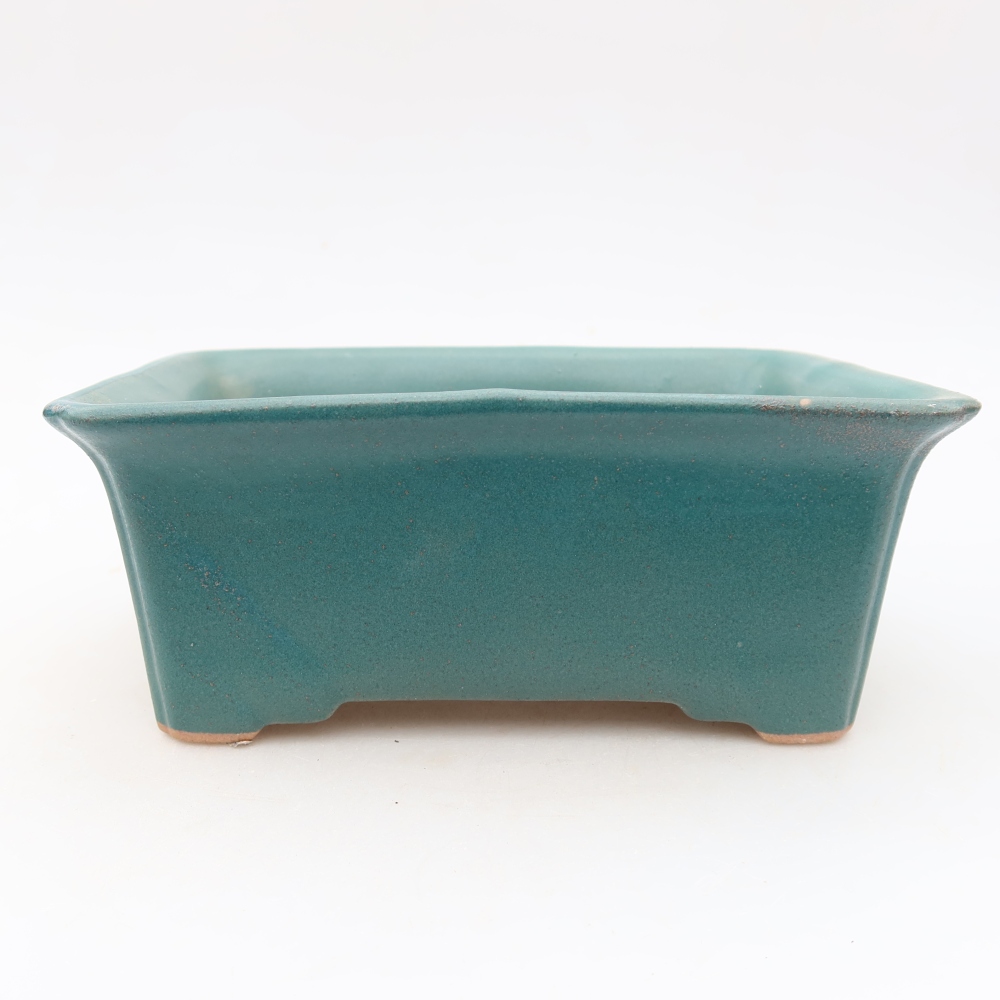 Keramik-Bonsai-Schale, 18 x 13,5 x 7,5 cm, Farbe: blau