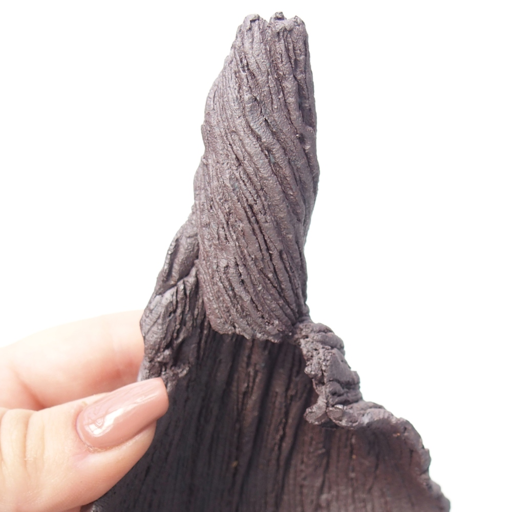 Keramikschale 8 x 9 x 14 cm , Metallicfarbe