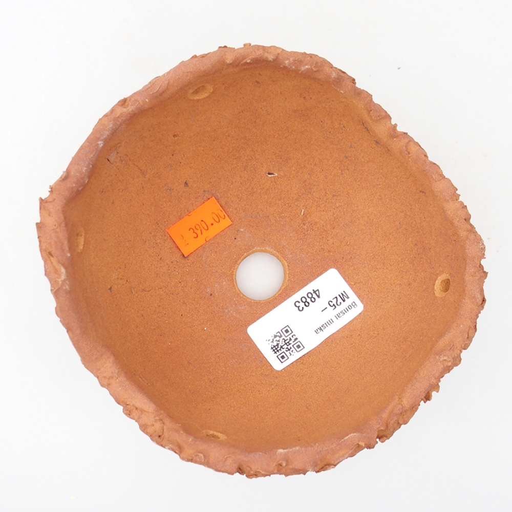 Keramikschale 13 x 14 x 7 cm, braune Farbe